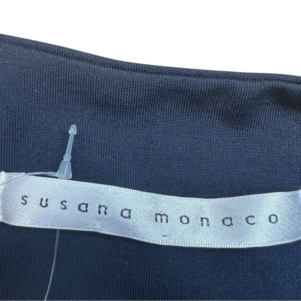SUSANA MONACO Navy Midi Dress Size S C0593 - Picture 8 of 11
